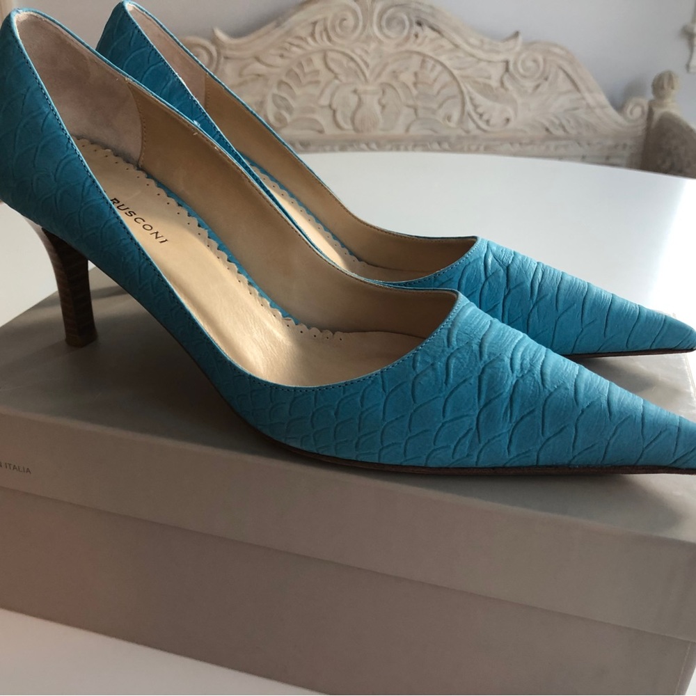 Fabio Italian made leather ladies heels